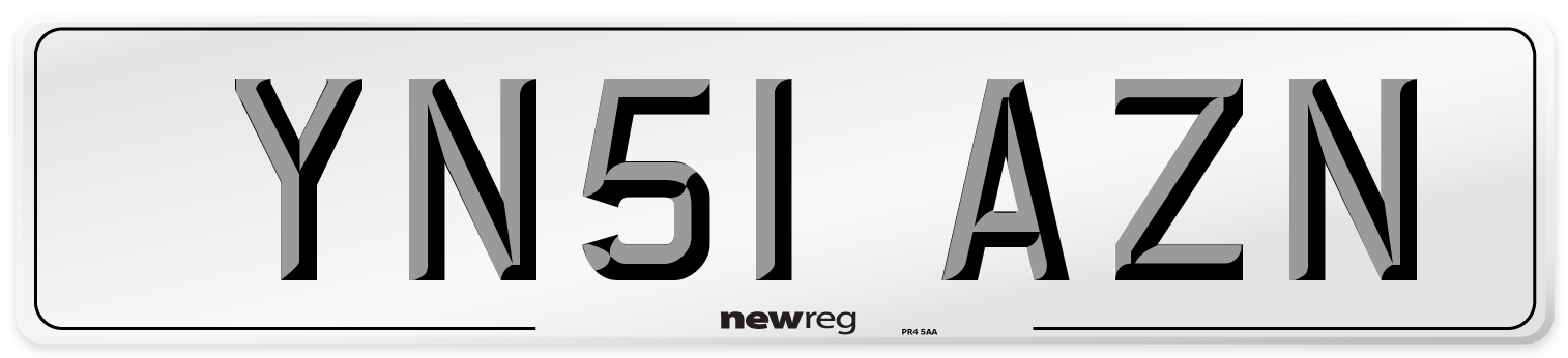 YN51 AZN Number Plate from New Reg